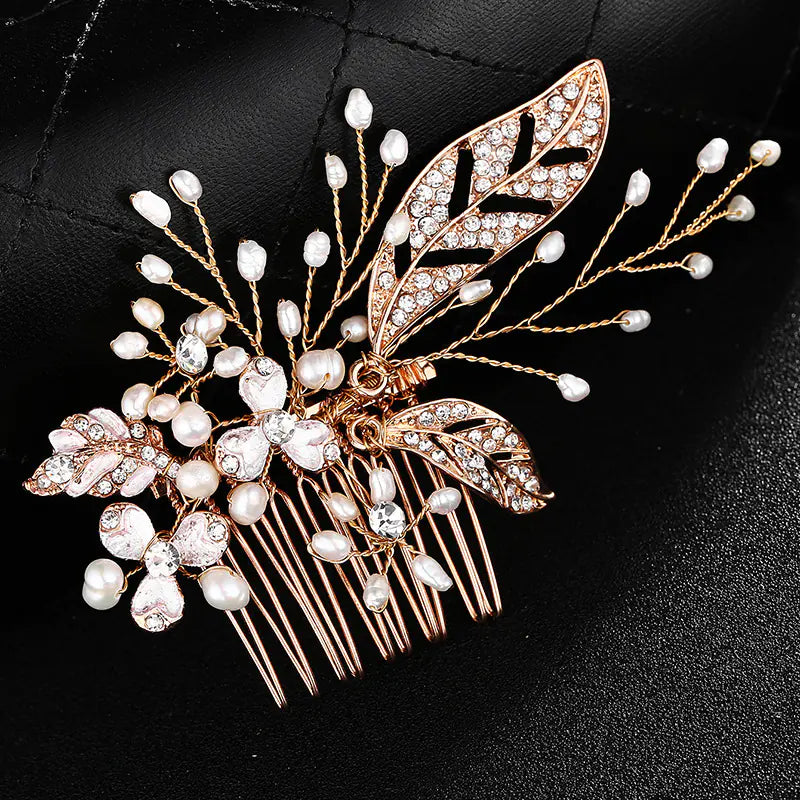 Elegant Bridal Pearl Hair Comb