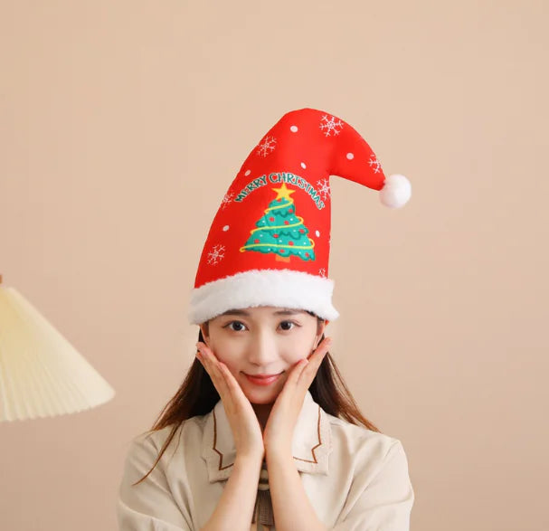 Women's Festive Conical Christmas Cap