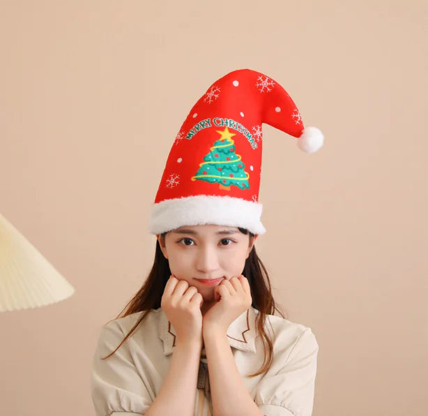 Women's Festive Conical Christmas Cap