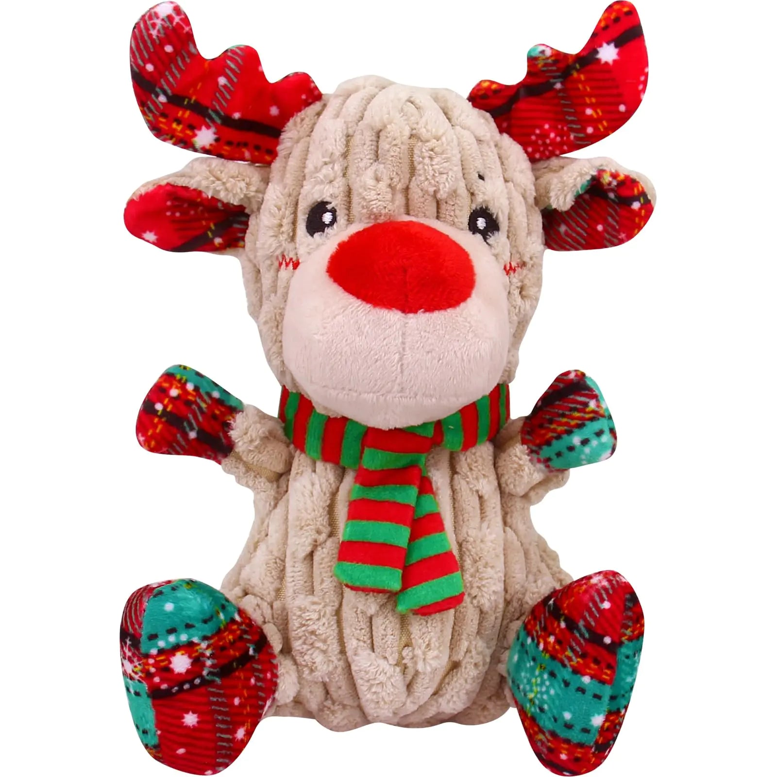 Festive Elk Chew Toy for Dogs