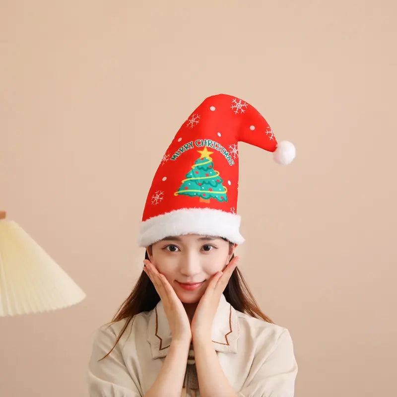 Women's Festive Conical Christmas Cap