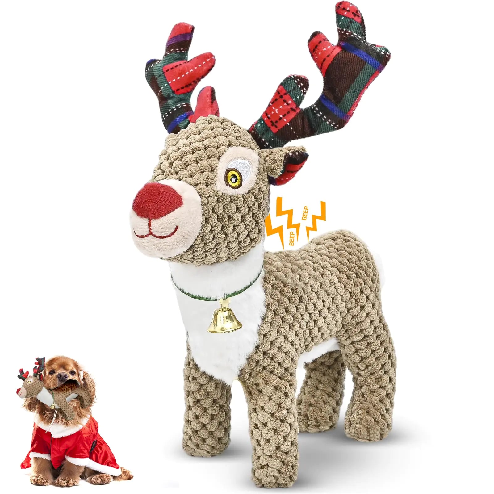Holiday Fun Plush Dog Toys for All Sizes