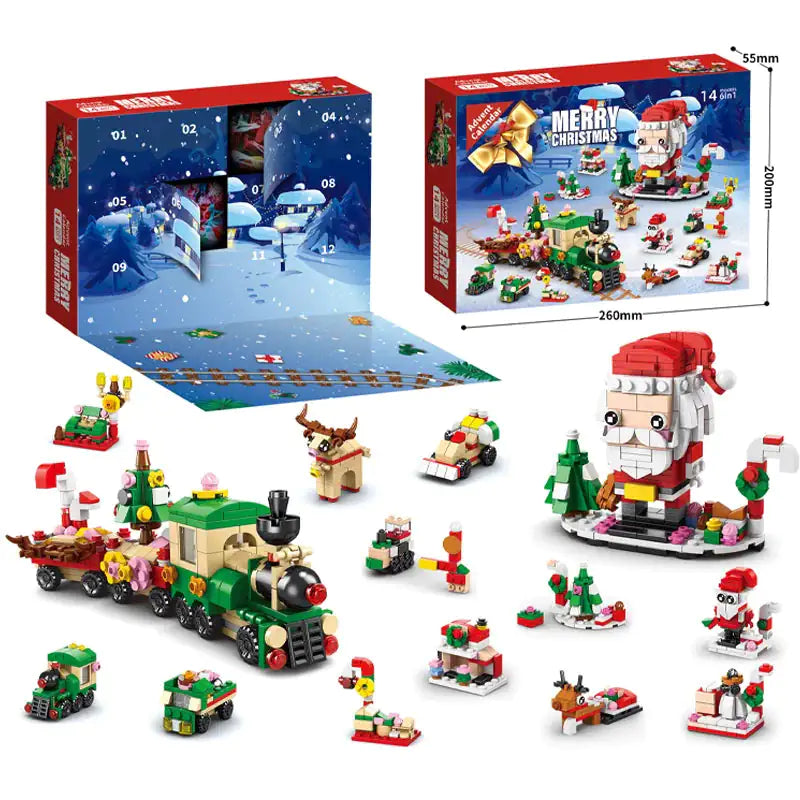 Festive Countdown Building Block Set for Kids 6+