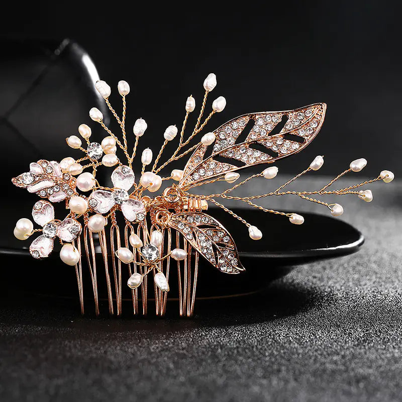 Elegant Bridal Pearl Hair Comb